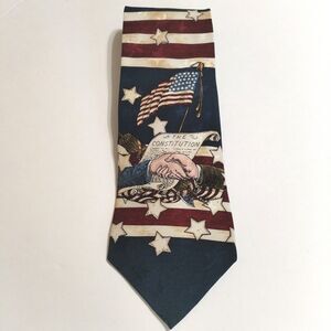 Tango by Max Raab Neck Tie Americana Series 100% Silk The‎ Constitution Flag